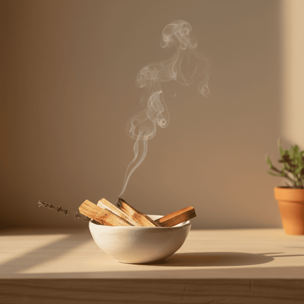 Palo santo en rama natural para limpieza energética y aromaterapia