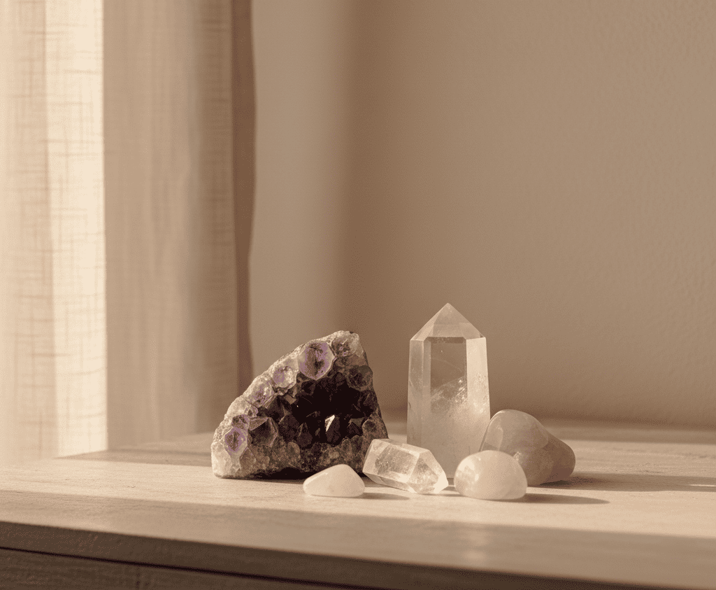 Cristales y minerales naturales para energía y meditación